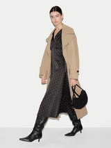 Geo Foulard Dress | Black