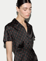 Geo Foulard Dress | Black