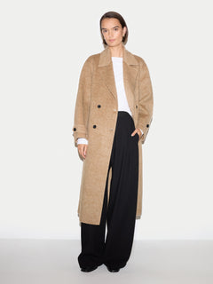 Wool Cashmere Double Faced Coat | Camel