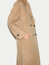 Wool Cashmere Double Faced Coat | Camel