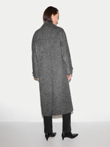 Wool Cashmere Double Faced Coat | Charcoal