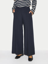 Modern Crepe Sailor Trouser | Navy