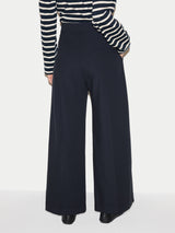 Modern Crepe Sailor Trouser | Navy