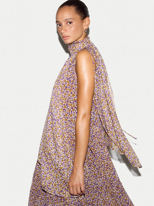 Modal Ditsy Scarf | Purple