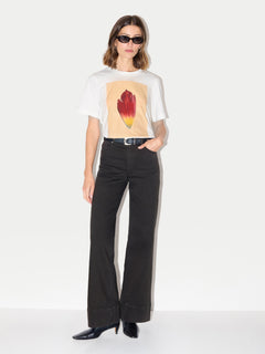 Petal Printed T-shirt | White