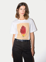 Petal Printed T-shirt | White