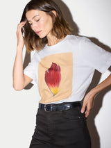 Petal Printed T-shirt | White