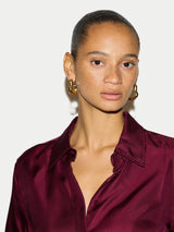Wave Hoop Earring | Gold