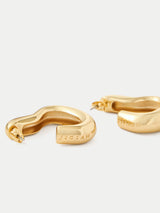 Wave Hoop Earring | Gold