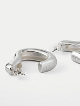 Wave Hoop Earring | SILVER