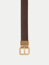 Leather Reversible Belt |  Brown