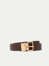 Leather Reversible Belt |  Brown