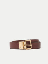 Leather Reversible Belt | Burgundy
