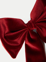 Velvet Hair Bow | Burgundy