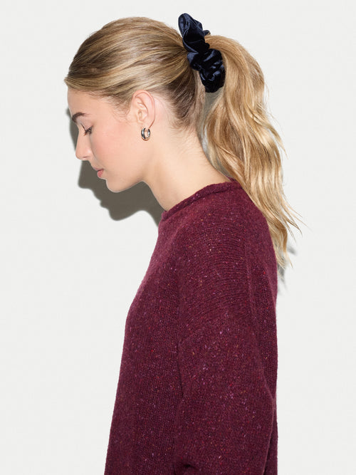 Velvet Scrunchie | Dark Navy