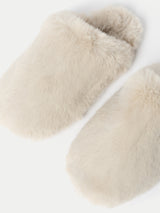 Faux Fur Slipper | Cream