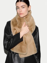 Faux Fur Scarf | Camel