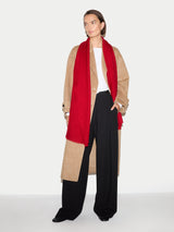 Wool Silk Pashmina | Red