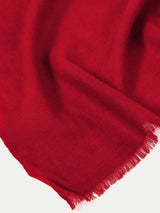 Wool Silk Pashmina | Red