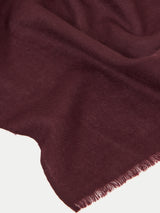 Wool Silk Pashmina | Burgundy