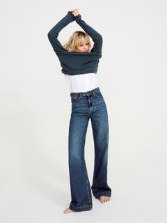 Balfour Long Wide Leg Jean | Vintage Mid Blue
