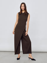 Pima Cotton Jumpsuit | Brown
