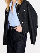 Denim Overstitch Jacket | Indigo