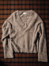 Halo Cashmere V Neck Jumper | Taupe