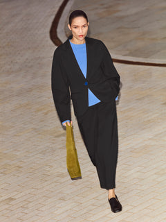 Ponte Jersey Sculpted Blazer | Black