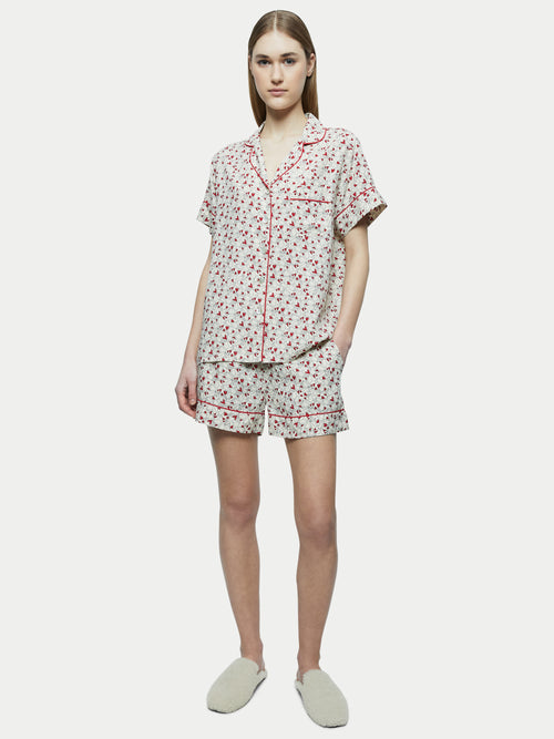 Valentine Pyjama Top | Cream