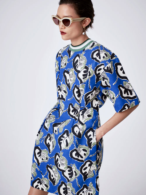 Collagerie T-shirt Dress | Blue