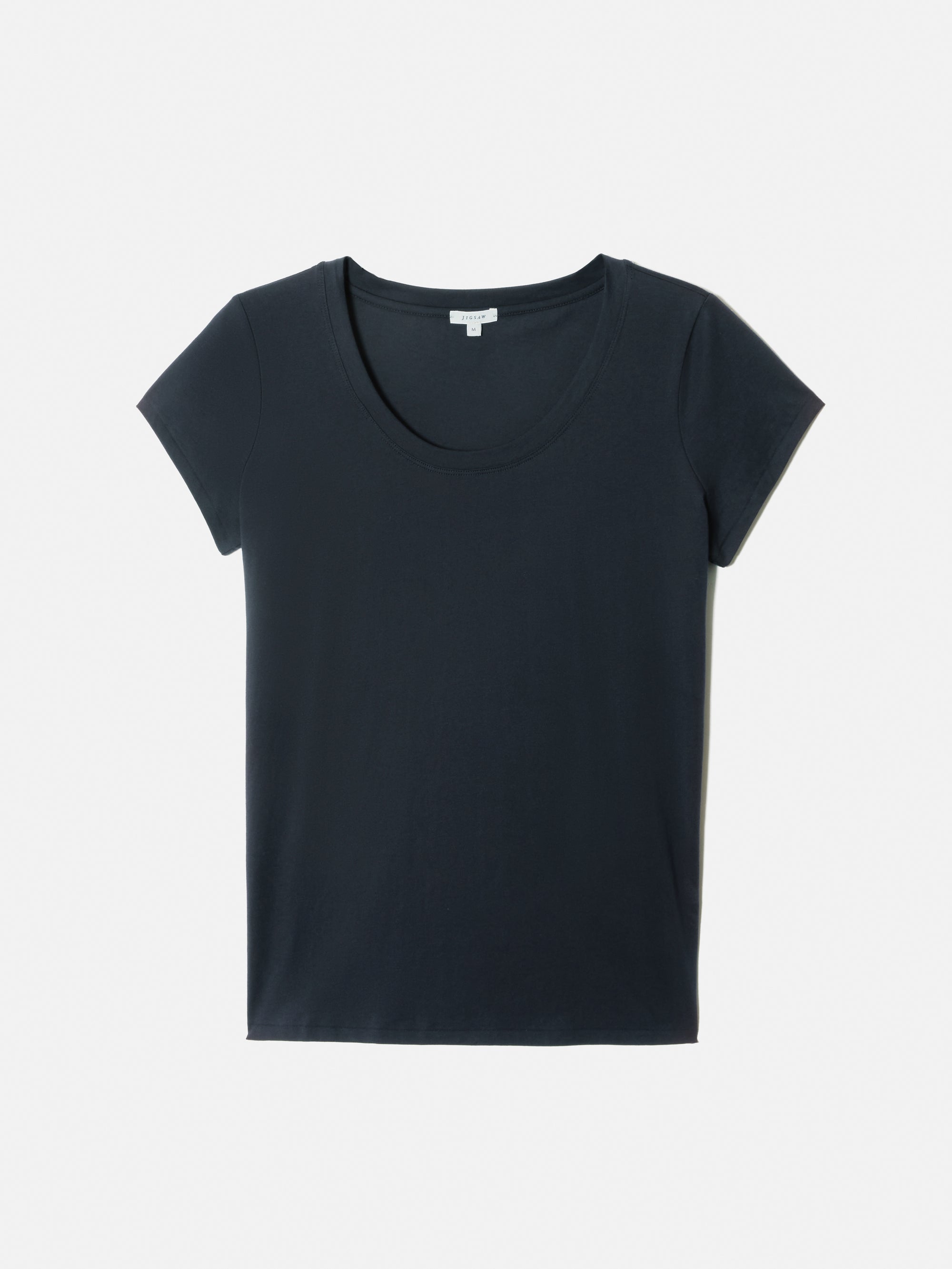 Supima® Cotton Short Sleeve Polo Shirt in Navy main image 1