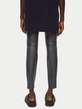 Stretch Leather Legging | Black