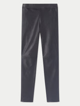 Stretch Leather Legging | Black