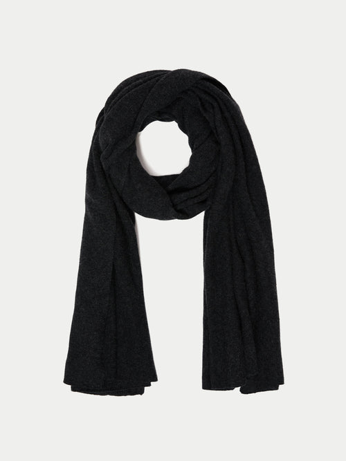 Sienna Wrap Scarf Cashmere | Charcoal