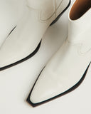 Woods Leather Western Boot | White