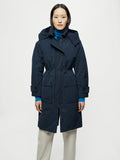 Marron Quilted Parka | Navy