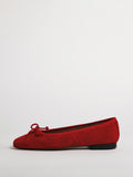 Chiswick Suede Ballerinas | Red