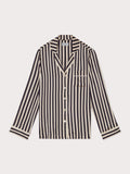 Stripe Satin Pyjamas | Monochrome