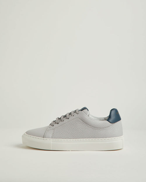 Miah Lace Up Leather Trainer | Grey