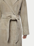 Valor Suede Trench | Grey