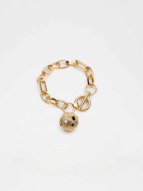 Jewelled Charm Bracelet | Gold