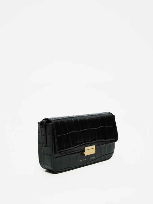 Livie Box Crossbody Bag | Black