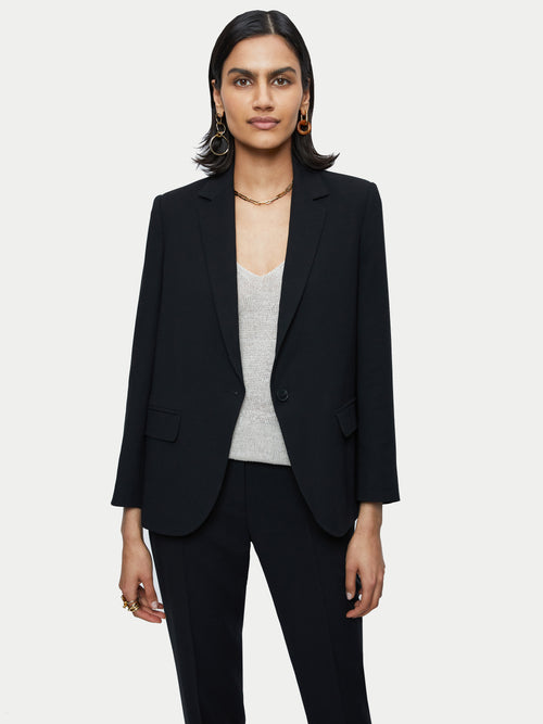 Fluid Twill Brook Blazer | Black