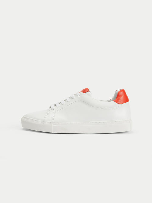 Miah Leather Trainer | Red