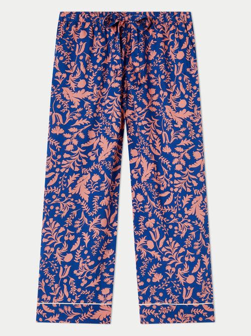 Laurel Cropped Pyjama | Blue