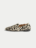 Chester Leopard Leather Loafer | Black