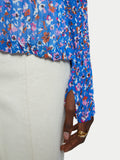 Abstract Floral Crinkled Top | Multi