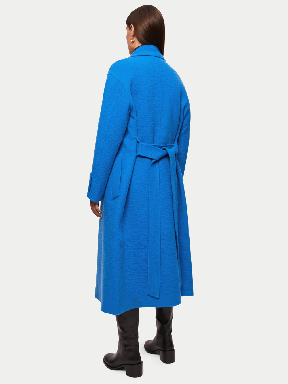 Slade Wool Double Faced Trench | Blue – Jigsaw