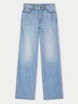 Balfour Long Wide Leg Jean | Light Blue Wash